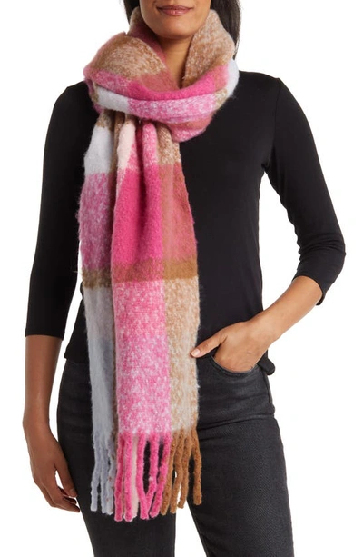 Shop Melrose And Market Essential Wrap Scarf In Pink Combo