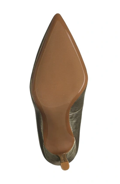 Nordstrom Rack Paige Leather Pump In Gold Textured Metallic