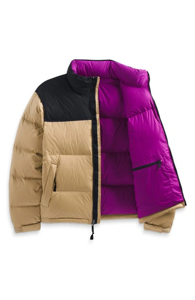 Shop The North Face 1996 Retro Nuptse 700 Fill Power Down Packable Jacket In Khaki Stone