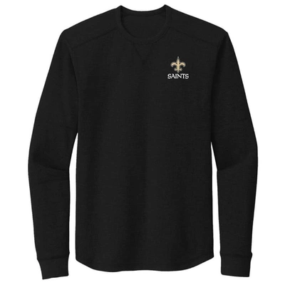 Shop Dunbrooke Black New Orleans Saints Cavalier Thermal Long Sleeve T-shirt