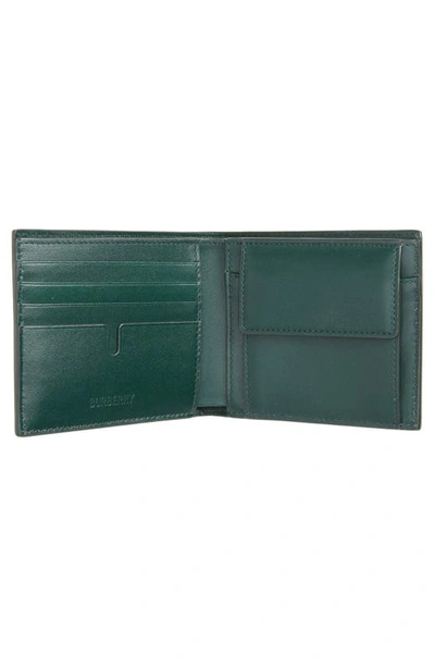 Shop Burberry Check Leather Card Case In Vine