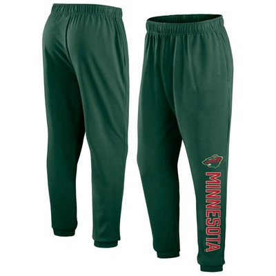 Shop Fanatics Branded Green Minnesota Wild Chop Block Fleece Sweatpants