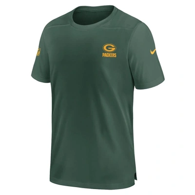 Shop Nike Green Green Bay Packers Sideline Coach Performance T-shirt