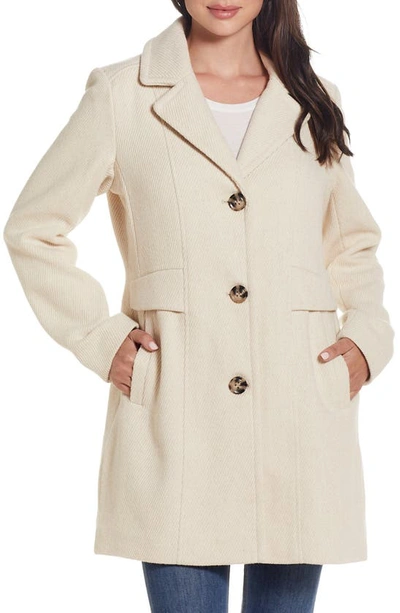 Shop Gallery A-line Coat In Cream