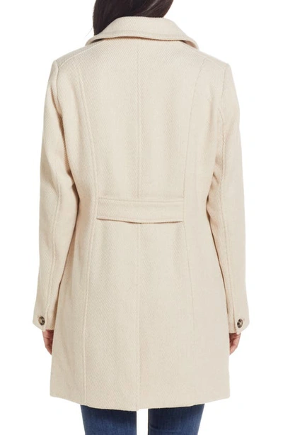 Shop Gallery A-line Coat In Cream