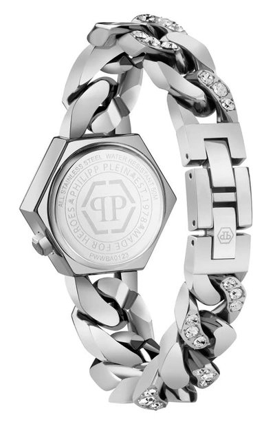 Shop Philipp Plein The Hexagon Bracelet Watch, 28mm In Stainless Steel