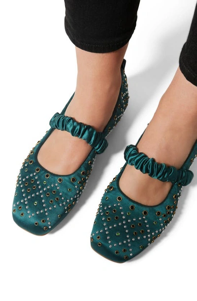 Shop Katy Perry The Jammy Scrunch Square Toe Mary Jane In Serene Green
