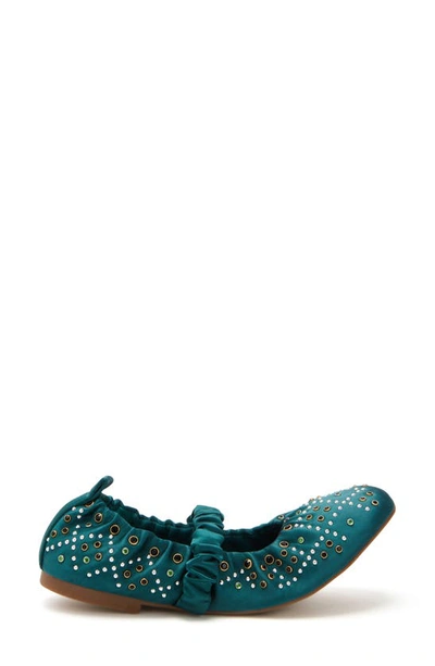 Katy Perry Women's The Jammy Scrunch Square Toe Flats In Serene Green
