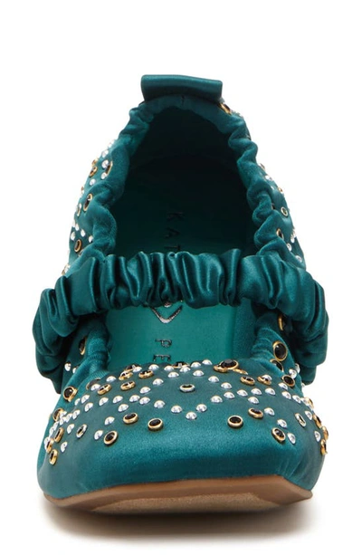 Katy Perry Women's The Jammy Scrunch Square Toe Flats In Serene Green