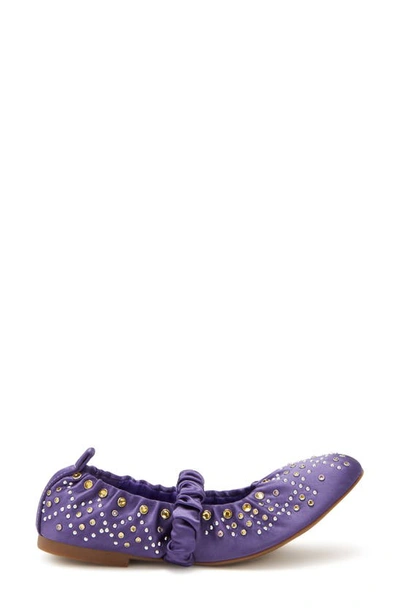 Katy Perry Women's The Jammy Scrunch Square Toe Flats In Violet Light