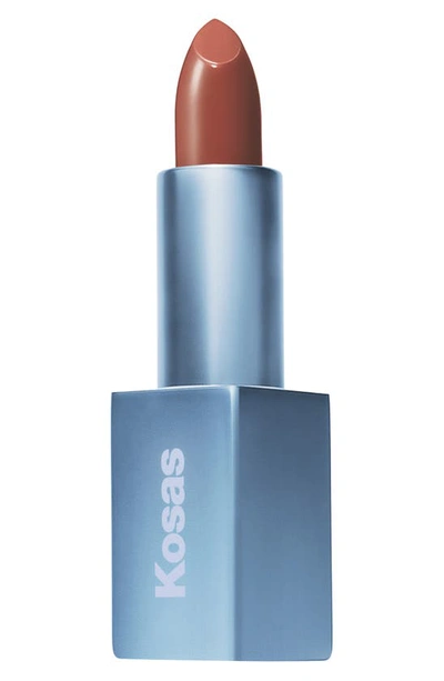 Shop Kosas Weightless Lip Color Nourishing Satin Lipstick In Turned On