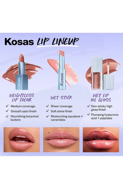 Shop Kosas Weightless Lip Color Nourishing Satin Lipstick In Sugar High