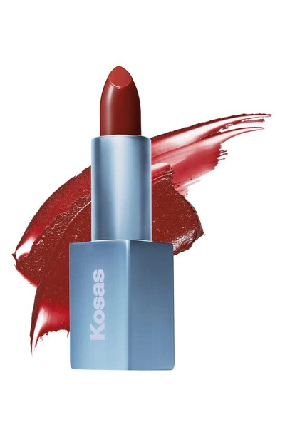 Shop Kosas Weightless Lip Color Nourishing Satin Lipstick In Deep Talks