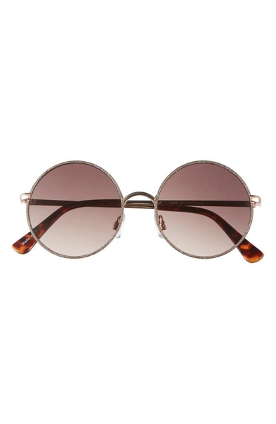 Shop Bp. Oversize Glitter Metal Round Sunglasses In Gold