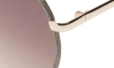 Shop Bp. Oversize Glitter Metal Round Sunglasses In Gold