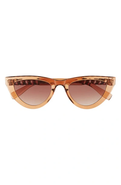 Shop Bp. Cat Eye Sunglasses In Brown- Gold