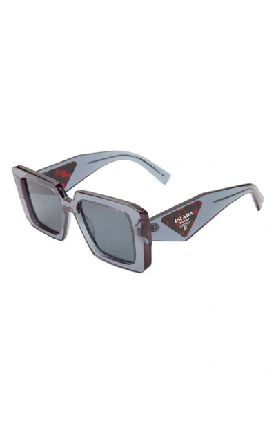 Shop Prada 51mm Square Sunglasses In Dark Grey