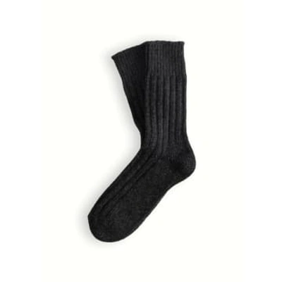 Shop Thunders Love Wool Collection Solid Dark Grey Socks