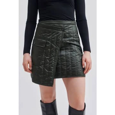 Shop Second Female Quilly Padded Skirt In Green