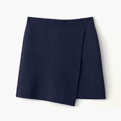 Shop Lisa Yang Josette Cashmere Mini Skirt In Blue