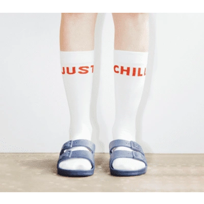 Shop Freedom Moses Just Chill Socks White