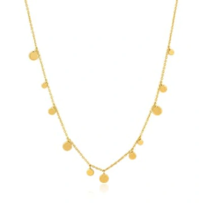 Shop Ania Haie Gold Geometry Mixed Discs Necklace