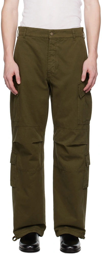 Shop Darkpark Green Saint Cargo Pants In Military Green 0061