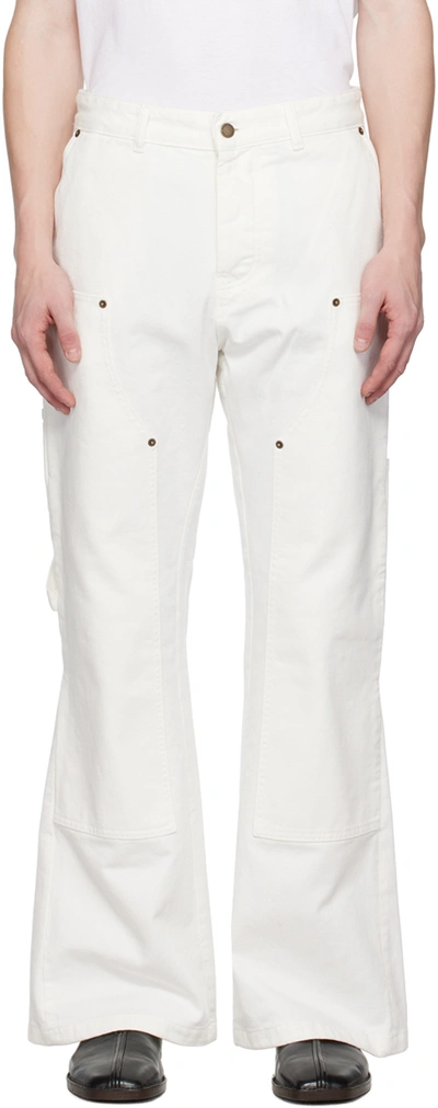 Shop Darkpark White Eli Jeans In Dirty White W003