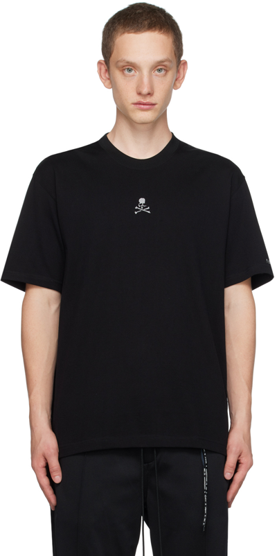 Shop Mastermind Japan Black Loopwheel T-shirt