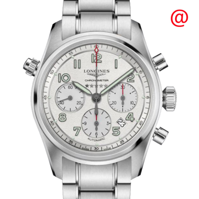 Shop Longines Spirit Mens Chronograph Automatic Watch L3.820.4.73.6 In Silver