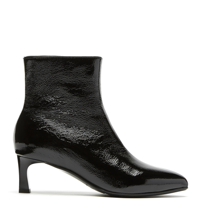 Shop La Canadienne Amely Crinkle Leather Bootie In Black