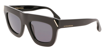 Shop Victoria Beckham Grey Browline Ladies Sunglasses Vb642s 001 51 In Black / Grey
