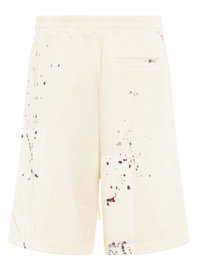 Shop A-cold-wall* Off-white Cotton Track Shorts In Beige