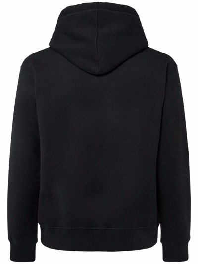 Shop Dsquared2 Black Cotton Hoodie In Nero