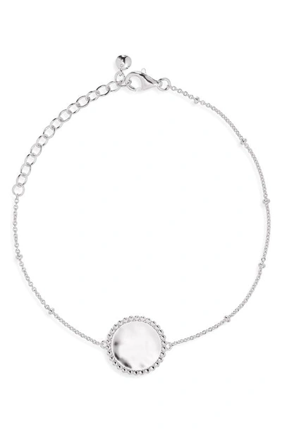 Shop Monica Vinader Deia Pendant Bracelet In Sterling Silver