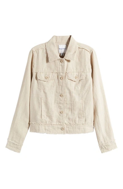 Shop Tommy Bahama Two Palms Linen Raw Edge Jacket In Natural