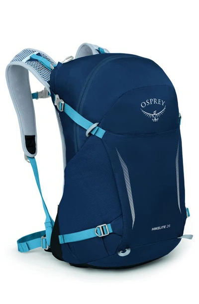 Osprey Hikelite 26l Water Repellent Backpack In Atlas Blue
