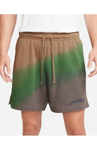 Shop Nike Sportswear Club French Terry Game Day Shorts In Archaeo Brown