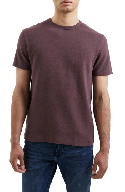 Shop French Connection Cotton Ottoman T-shirt In Truffle