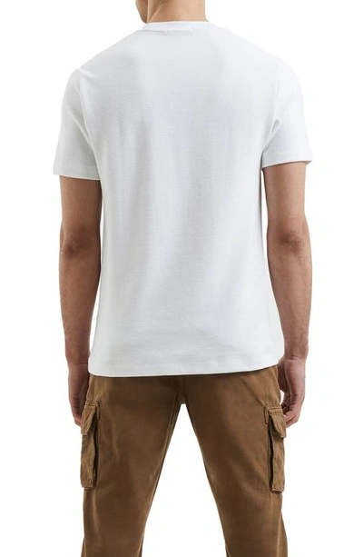 Shop French Connection Cotton Ottoman T-shirt In Linen White
