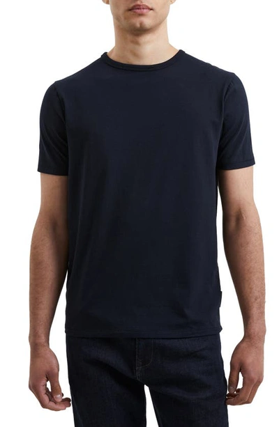 Shop French Connection Solid Crewneck T-shirt In Black