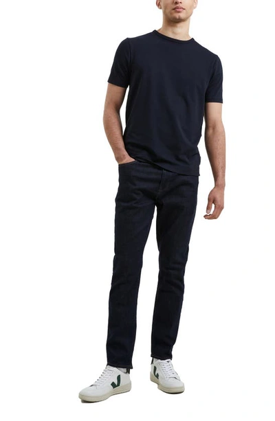 Shop French Connection Solid Crewneck T-shirt In Dark Navy