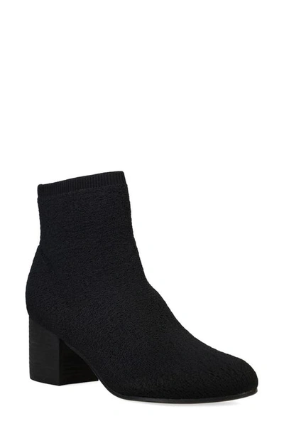 Shop Eileen Fisher Oriel Recycled Polyester Knit Bootie In Black