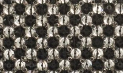Shop Valentino Small Locò Crystal & Bead Embellished Polka Dots Shoulder Bag In Yeu Crystal-jet/ Nero/crystal