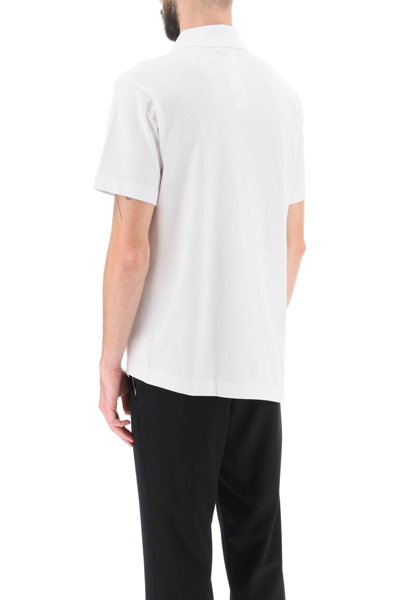 Shop Comme Des Garçons Shirt Lacoste Crocodile Polo Shirt In White (white)