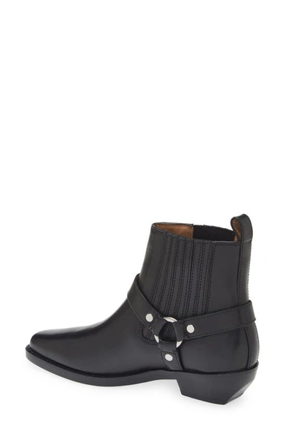 Shop Madewell The Santiago Western Ankle Boot In True Black