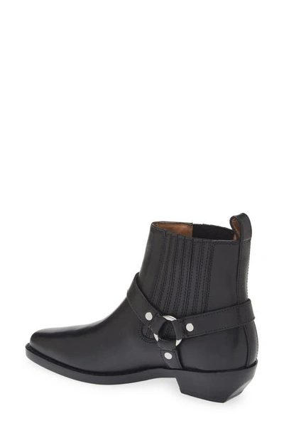 Madewell The Santiago Western Ankle Boot In True Black