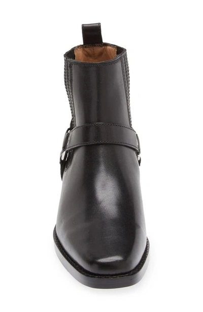 Shop Madewell The Santiago Western Ankle Boot In True Black