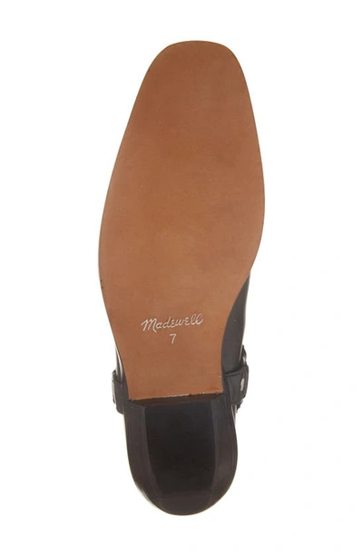 Madewell The Santiago Western Ankle Boot In True Black