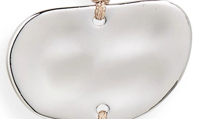 Shop Cult Gaia Val Linear Drop Clip-on Earrings In Shiny Silver